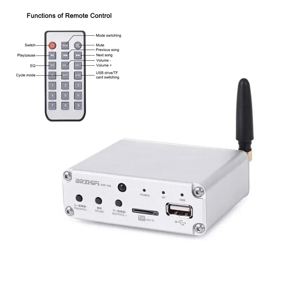 Bluetooth 5.0 Digital TV CD Set-top Box Upgrade ES9018 Audio Decoder Coxial RCA 3.5mm DAC