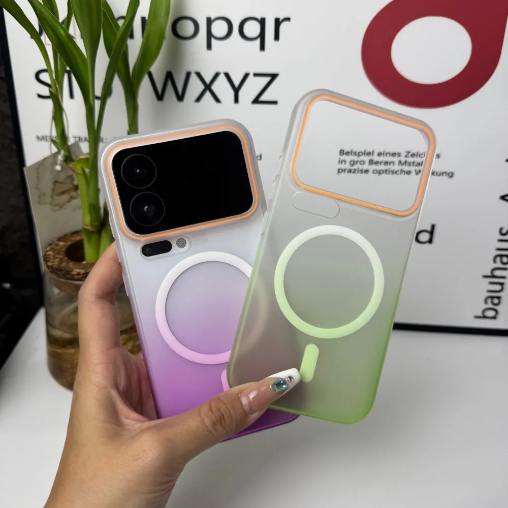 

Чехол для Xiaomi Mi 17 Pro Max, жесткий ПК, матовый градиентный магнитный защитный чехол MagSafe для Xiaomi Mi 17 17Pro Shell