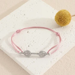 Fashion Sweet New Adjustable Rope Bracelet for Women Cute Bracelet Daily Wear Wedding Party Jewelry