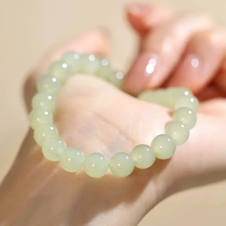 

Ladies Beaded Gold Ice Clear Water Bracelet