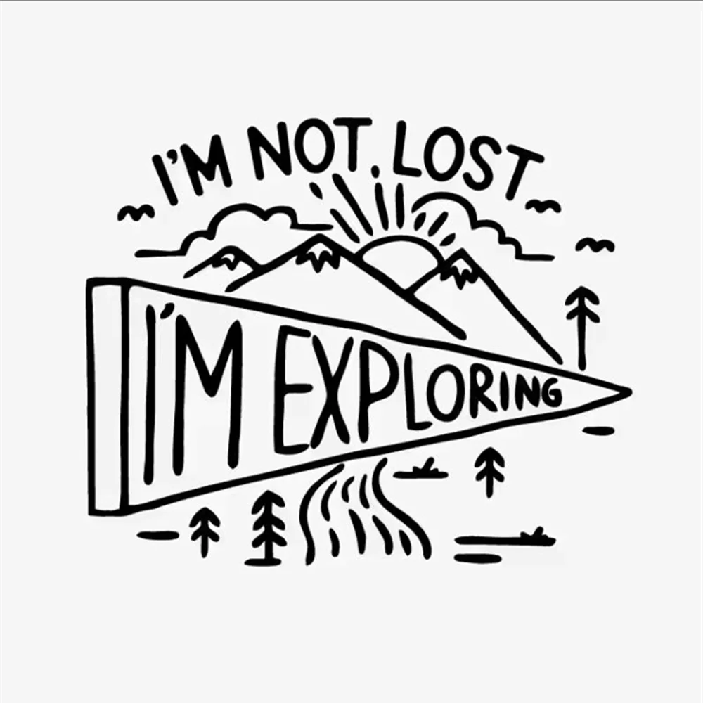 

Explore Nature Vinyl Car Stickers Waterproof Decals for SUV RV Truck Camping Adventure Off-Road Window Body Decor Accessories