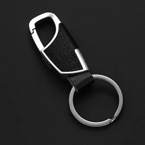 Leather Keychain -New Arrival 2 Color Key Chain Men Leopard llaveros de cuero chaveiro porte clef Car keyring Best Gift