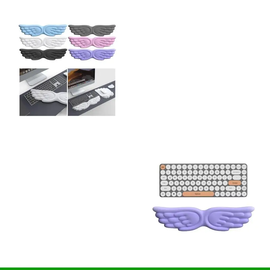 

U55C Angel Keyboard Wrist Rest Mouse Pad for Comfortable Typing and Gaming