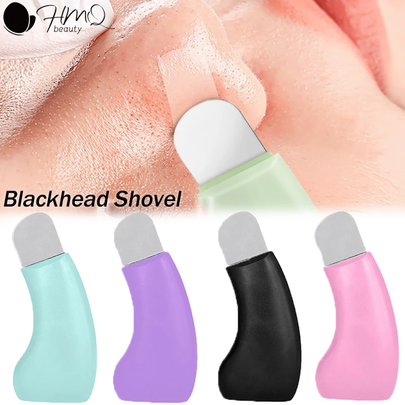 Portable Face Scrubber Blackhead Remover Spatula Pore Cleaner Exfoliator Scraper Facial Cleaning Skin Scraper Deep Cleaning Tool