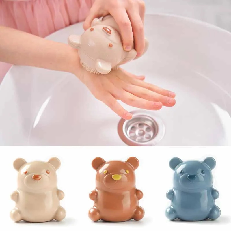 

Kid Hand Cleaning Brush Cute Animal Style Finger Nails Scrub Scrubbing Clean Brushes with Soft Bristle Children Care Accessories