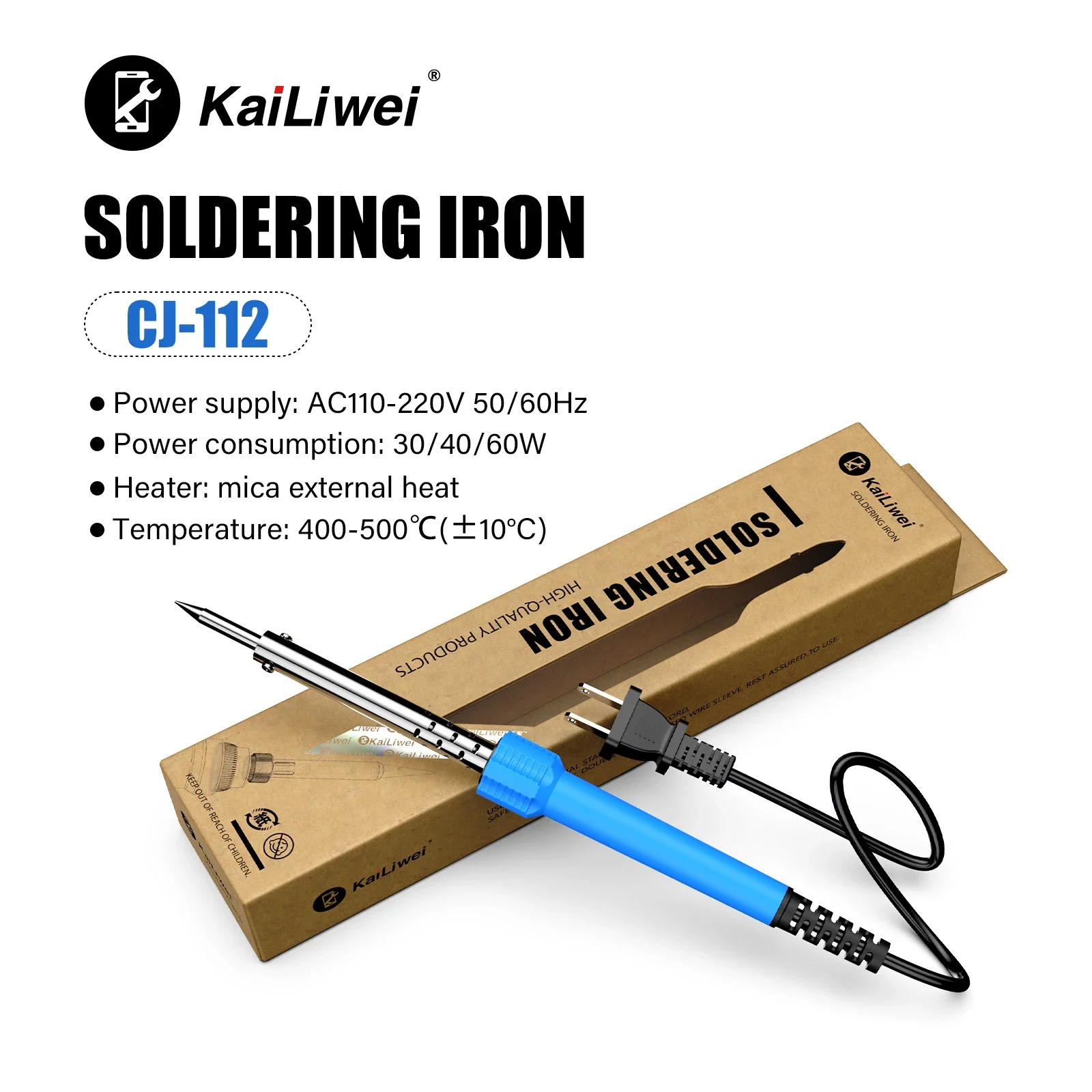 Mini 30W/40W/60W Welding Repair Portable Rework Tools Soldering Iron For Mobile Electronic Heating Maintenance Tool Kailiwei