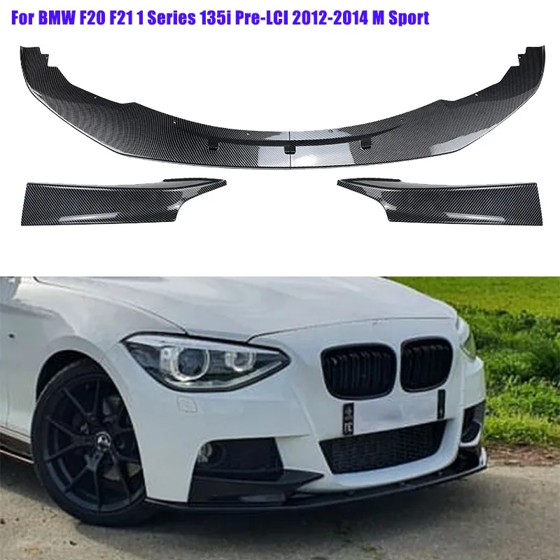 

Для BMW 1 серия F20 F21 135i Pre-LCI 2012 2013 2014 M спортивный автомобильный передний бампер, бампер, спойлер, крышка, боковой сплиттер Cnards, комплект кузова