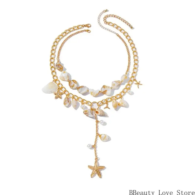 سلسلة قلادة قلادة من المألوف لسلسلة قابلة للتعديل لمجوهرات شاطئ الصيف #1