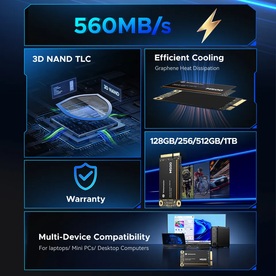 Yottamaster mSATA Harddisk M500 SSD HDD SATA III 6Gbps 3D NAND