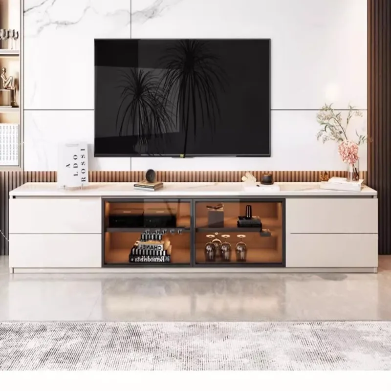 

Living Room Cabinets Decoration Simple Display Cabinet Drawers Storage Vitrinas De Cristal Y Madera Para Salon Home Furniture