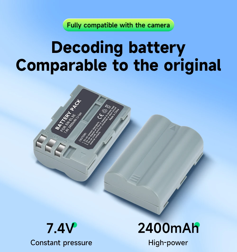 EN-EL14 EN-EL15 EN-EL20 EN-EL25 EN-EL9 EN-EL3E ENEL14 ENEL15 ENEL20 ENEL25 ENEL9 ENEL3E Camera Battery For Nikon Series Camera