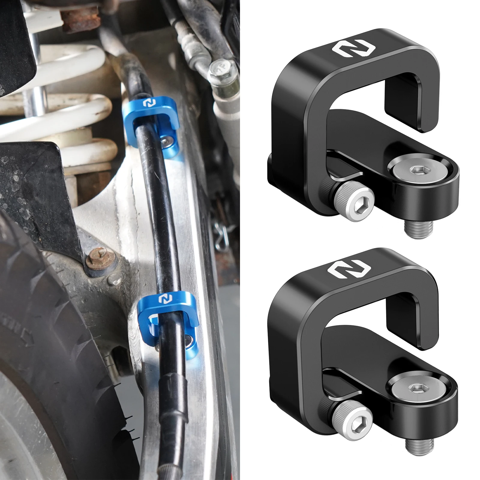 

For 1996-2024 Suzuki DR650SE Rear Brake Hose Clamp Brake Line Cable Holder for RMZ450 05-14 DRZ400SM 2005-2024 DRZ400S 2000-2024