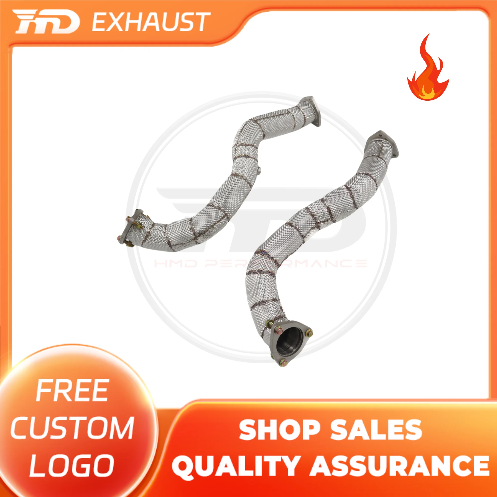 

Горячие продажи HMD Выхлопная система Высокопроизводительная водосточная труба для Porsche 718 GT4 RS 4.0L с теплозащитным экраном Версия OPF