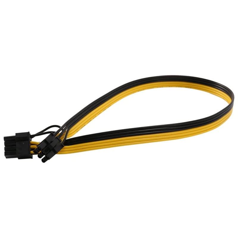 

6 Pin PCI-E To 8 Pin (6+2) PCI-E (Male To Male) GPU Power Cable 50Cm For Graphic Cards Mining HP Server Breakout Board