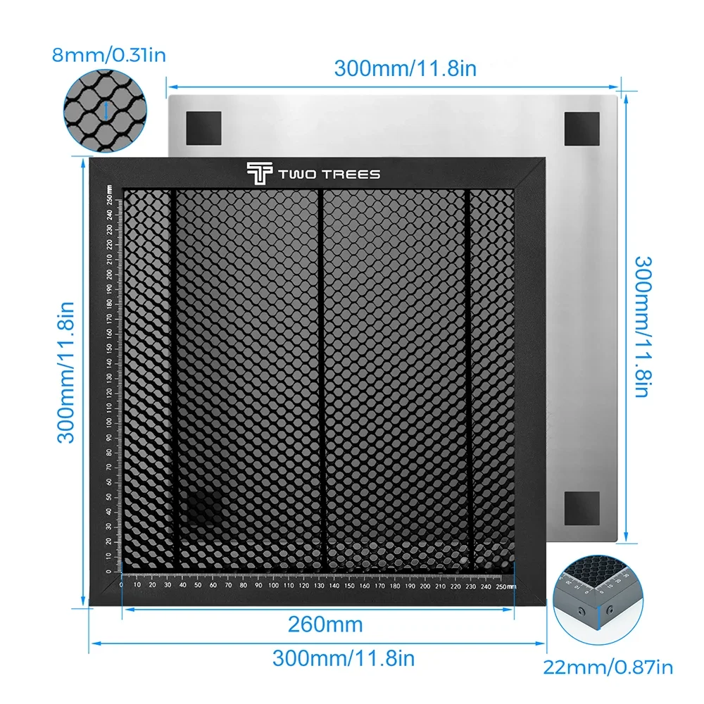 TWOTREES Co2 Laser Honeycomb Bed Laser Equipment Honeycomb Working Table For Sculpfun XTOOL CO2 Cutting Laser Engraver Machine
