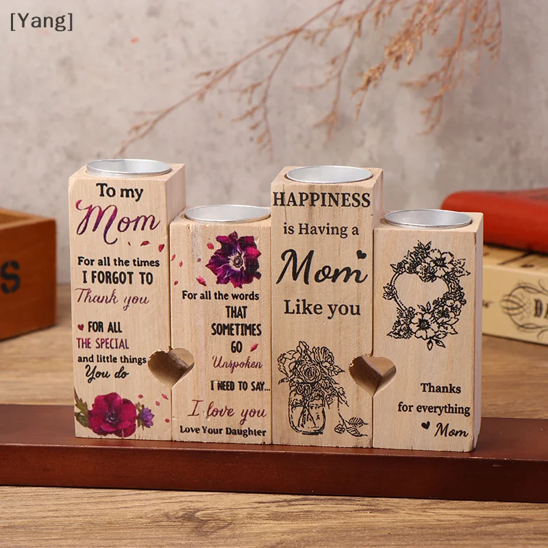 1pcs Mom Gifts Heart Candlestick Gift For Mom Gifts For Mom From Daughter And Sonbirthday Thanksgiving Wedding Gift