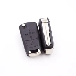 Xinyuexin Folding Key Replacement Housing Blank for Opel for Chevrolet for Vauxhall Antara Epica Captiva Remote Key Shell 2B/3B