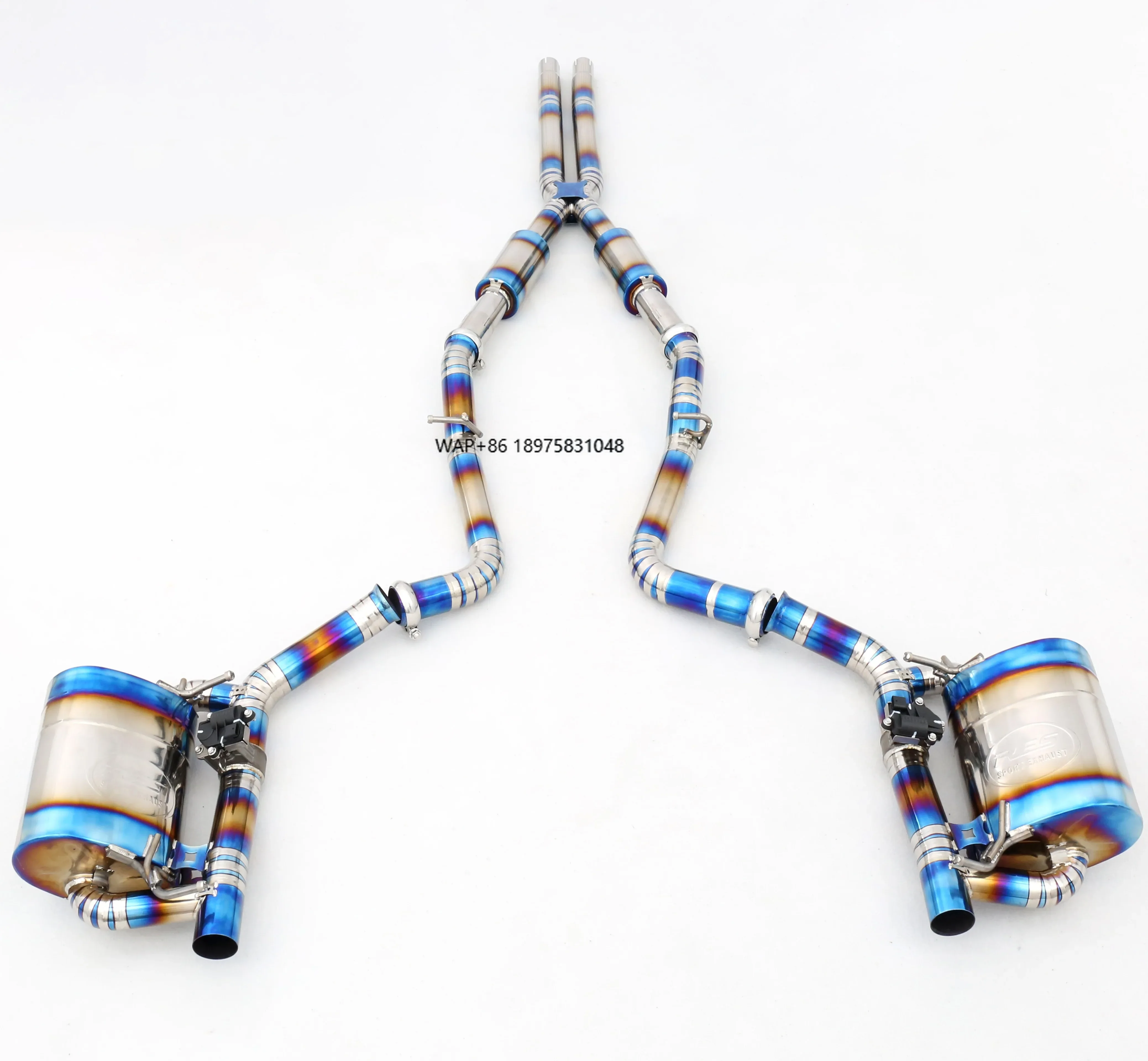 Custom Designed 304 Stainless Steel/Titanium Valved Exhaust System for 3.6 Exhaust Pipes