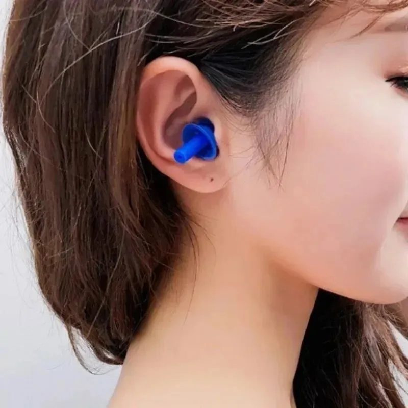 Waterproof Swimming Ear Plugs Soft Silicone Earplugs Reusable Noise Reduction Sleeping Ear Plugs Ear Hearing Protector with Box