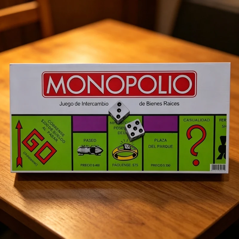 

Spanish Classic Board Game Ages 8+ Fast Dealing Property Trading New Family Party Table Game for Real Estate Trading Board Game