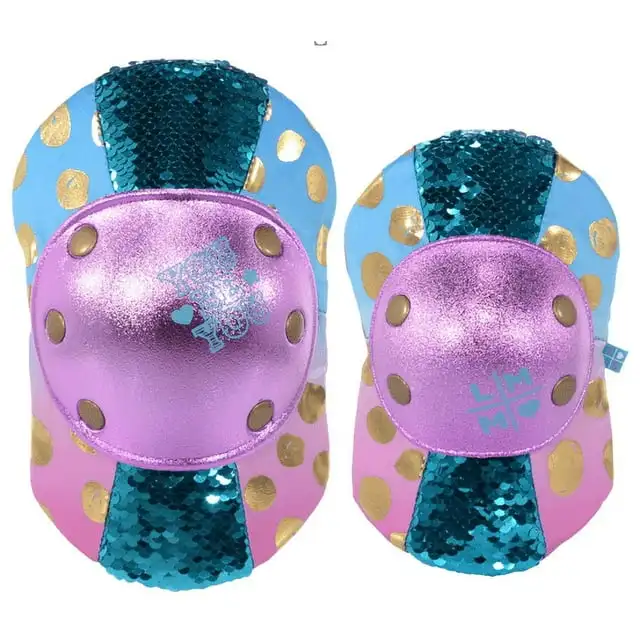 

Conjunto de Almohadilla Protectora Juvenil Multideportiva Gold Dots, Rosa/azul