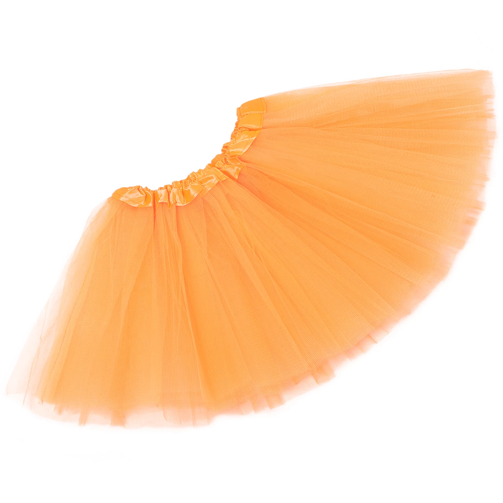 

Three-layer Skirt Fairy Tutu Women Yellow Ballet Adult Short Tulle Party Tutus for Black Skirts
