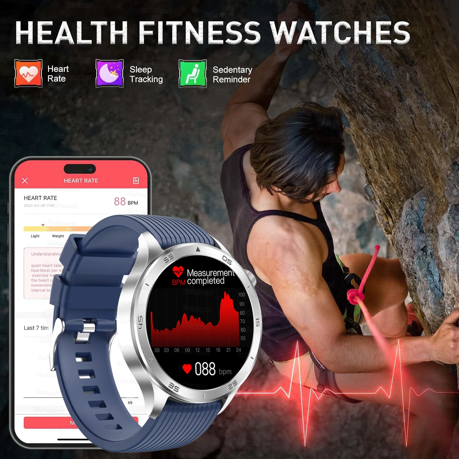 2025 New For OPPO Watch X2 GPS Track Smart Watch Men AMOLED Screen Compass Sports Fitness IP68 Waterproof BT Call Smart Bracelet