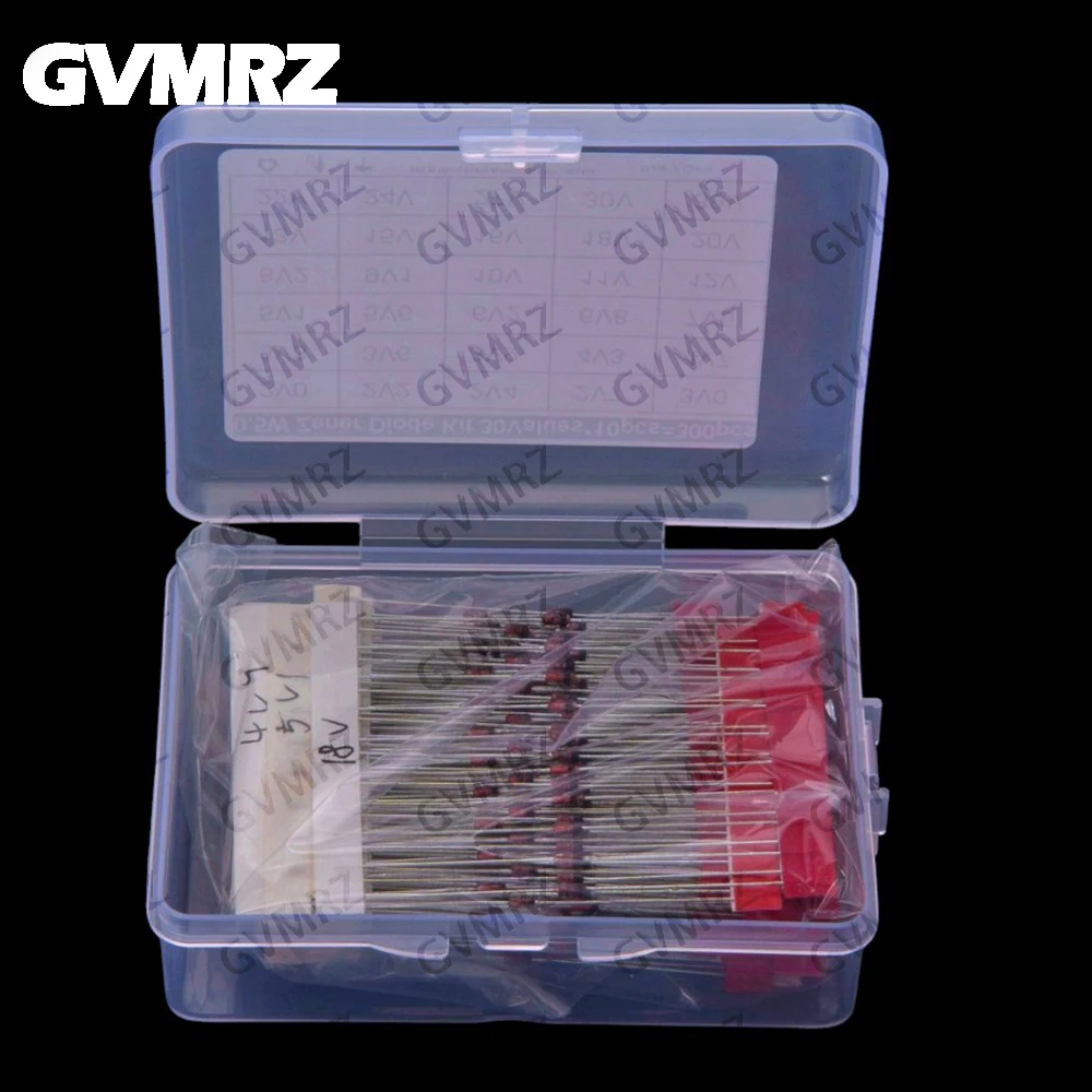30Values ​​300PCS 0.5W Zener Diode Sample Package 2V0-39V DO-35 2V0 2V2 2V4 2V7 3V0 3V3 3V6 3V9 4V3 4V7 5V1