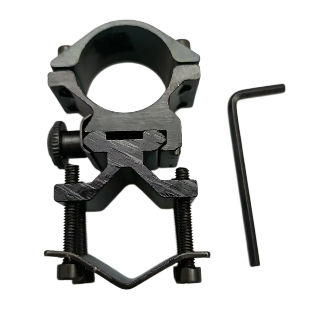 K185 Universal Combined Tube Clamp Bracket Adjustable Round Pipe Fixing Holder Flashlight Mount Support for Outdoor Equipment Ac