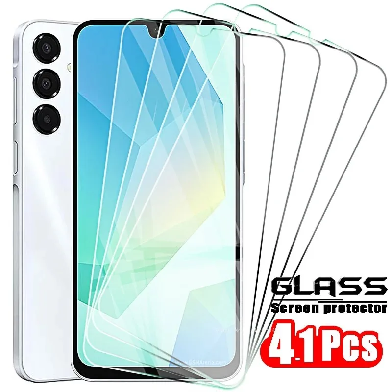 4pcs Tempered Glass on For Samsung Galaxy A16 4G 5G A06 A55 A35 A25 A15 A05S Case Screen Protectors Cover A54 A34 A24 A14 A04