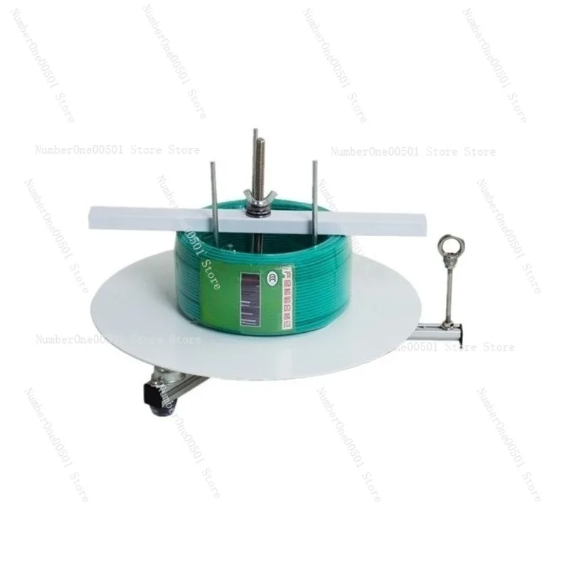 

Wire Reel Stand Cable Dispenser Hand Crank Wire Unwinder For Cable Pulling Cutting Stripping