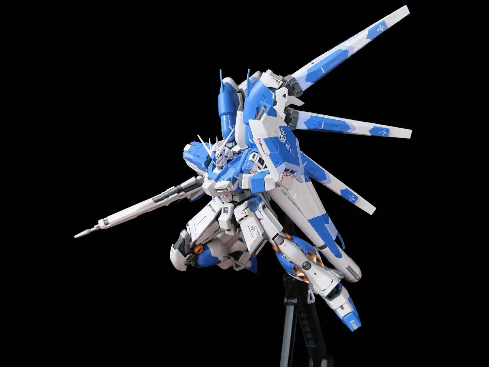 Rg Enlarged Hi Nu Hn 1/100 Plastic Assembly Mecha Model Kit Action Figure Collectible Toy Desktop Ornament Holiday Gifts For Fan