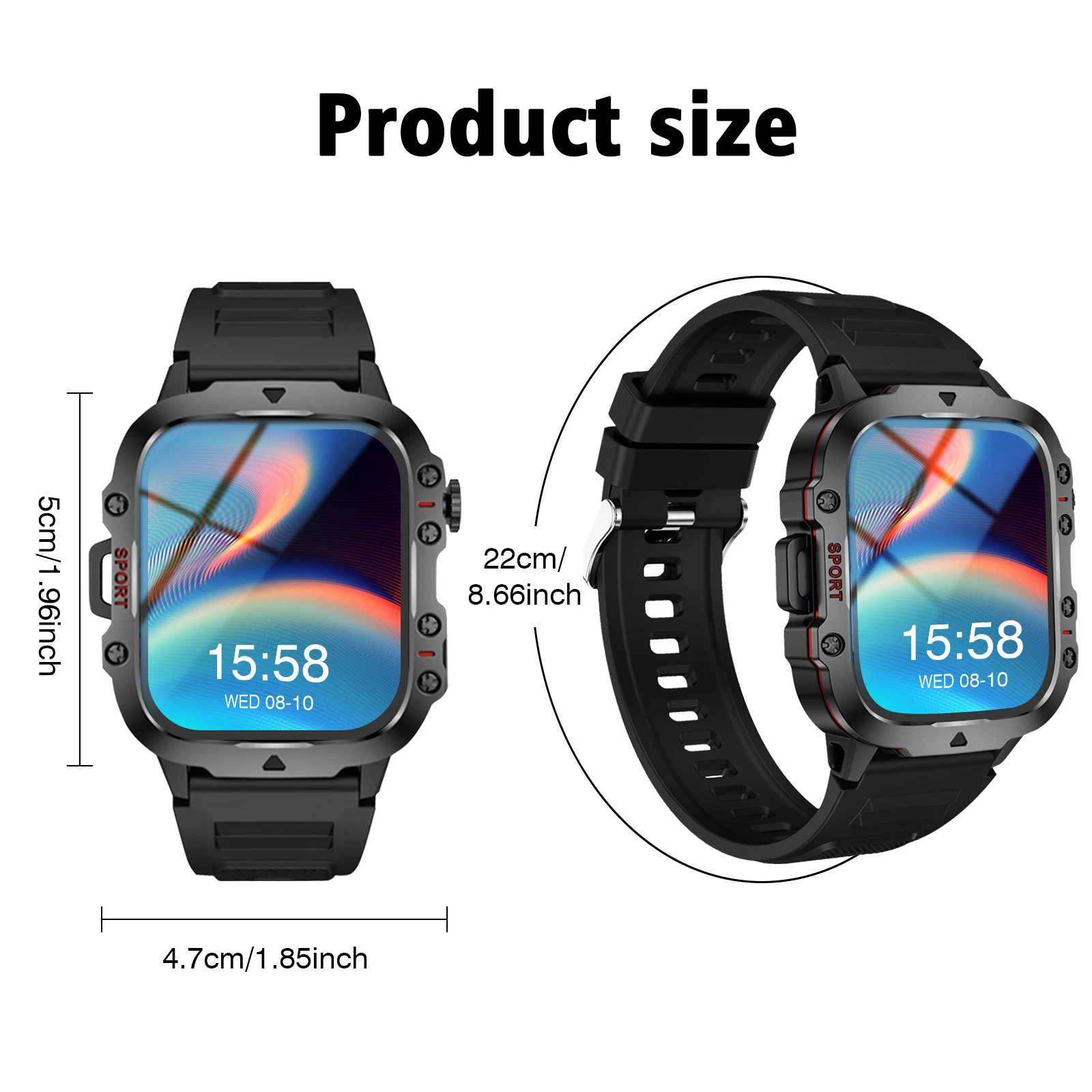 Новые умные часы 2025 года с функцией сообщений о вызове, спортивным шагомером и мониторингом здоровья