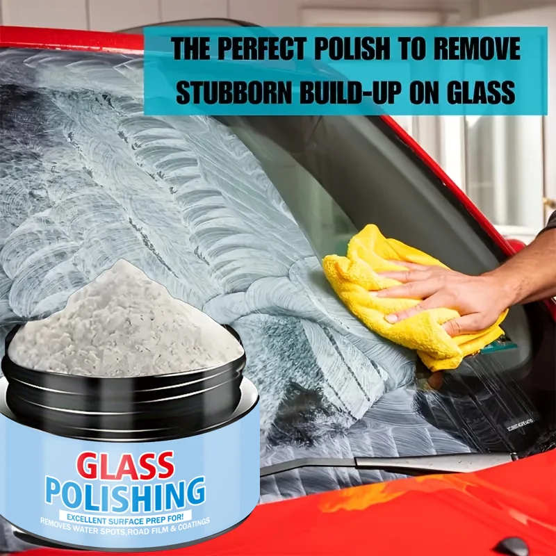 Premium Aluminum Oxide Polishing Powder - Professional Glass Polishing Compound for Automotive, Bathroom, RV & Mirror Surfaces,