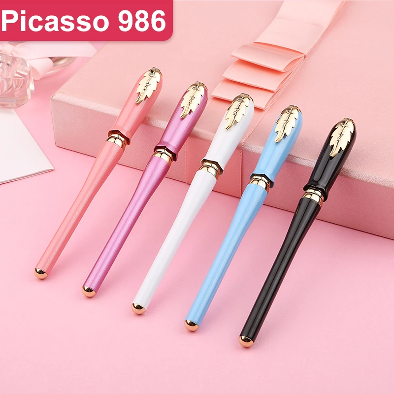 Picasso 986 grego irene rollerball caneta presente feminino preto bud boné folha clipe escritório assinatura lição de casa exame escrita presentes