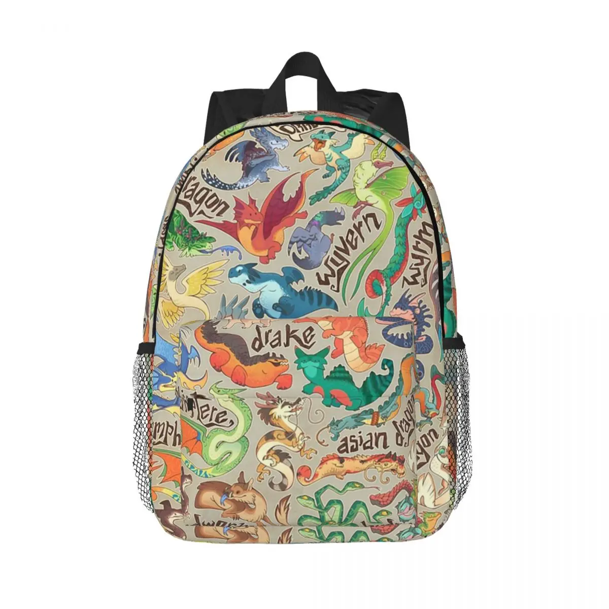 Mini Dragons Compendium Backpacks Teenager Bookbag Casual Children School Bags Laptop Rucksack Shoulder Bag Large Capacity