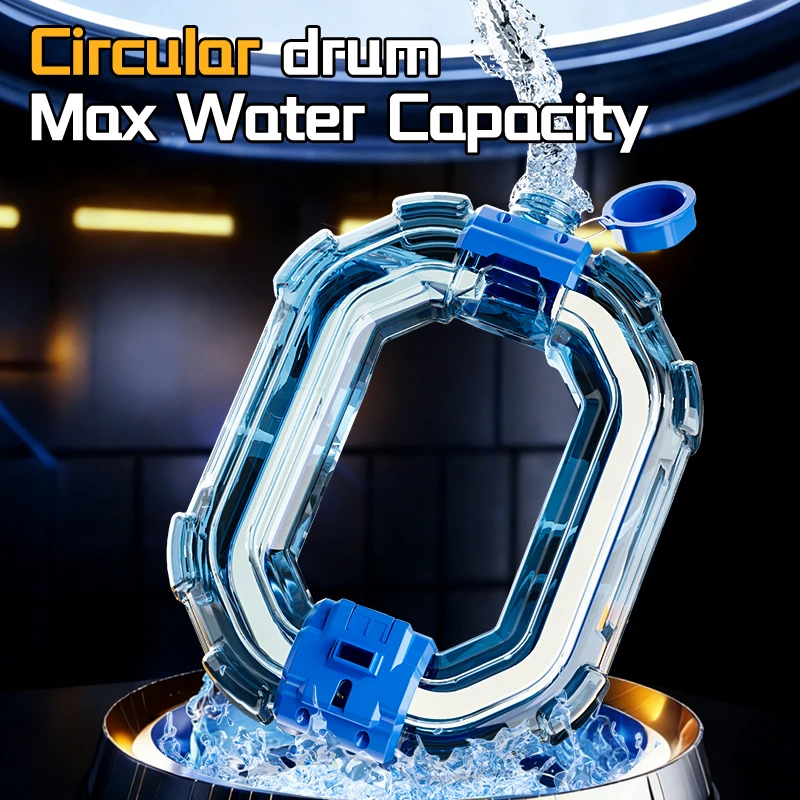 2026 Large Capacity Water Gun Toy Guns Pistol Burst Electric Watergun with Cool Light 8M Long Range Outdoor Pool Beach Play Toys 6