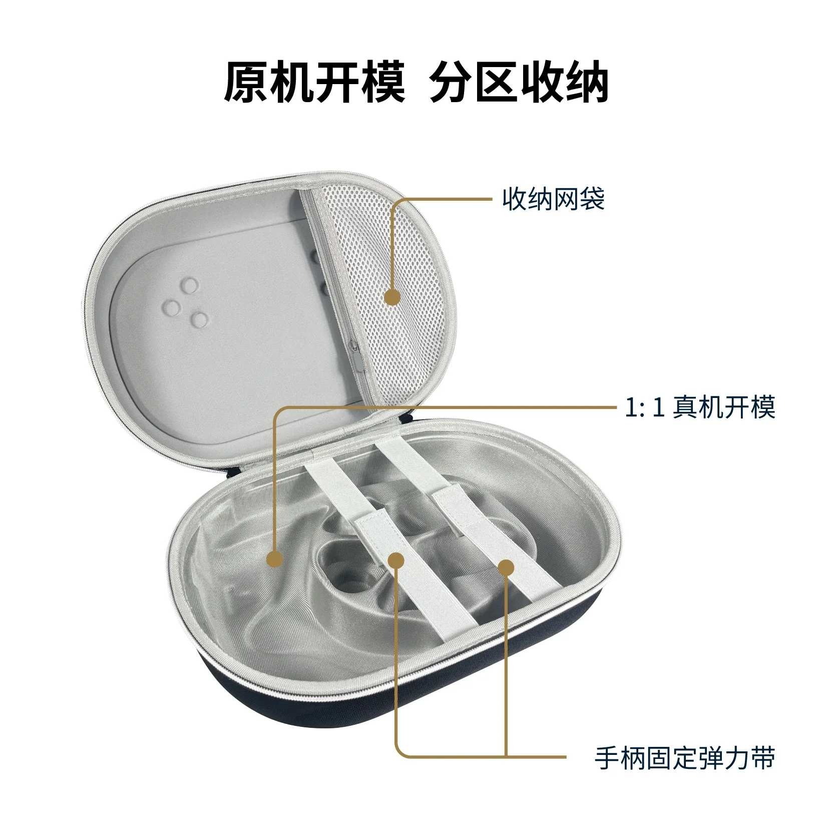 

GP-907 for Meta Quest 3S VR Protective Glasses Storage Bag Head Mounted Handheld EVA Anti Drop Hard box Travel Carrying Case