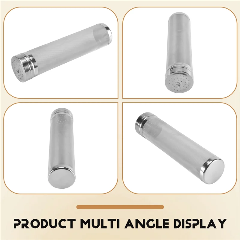Beer Dry Hopper Filter,300 Micrometre Mesh Stainless Steel Hop Strainer Cartridge, Homebrew Hops Beer & Tea Kettle Brew Filter L