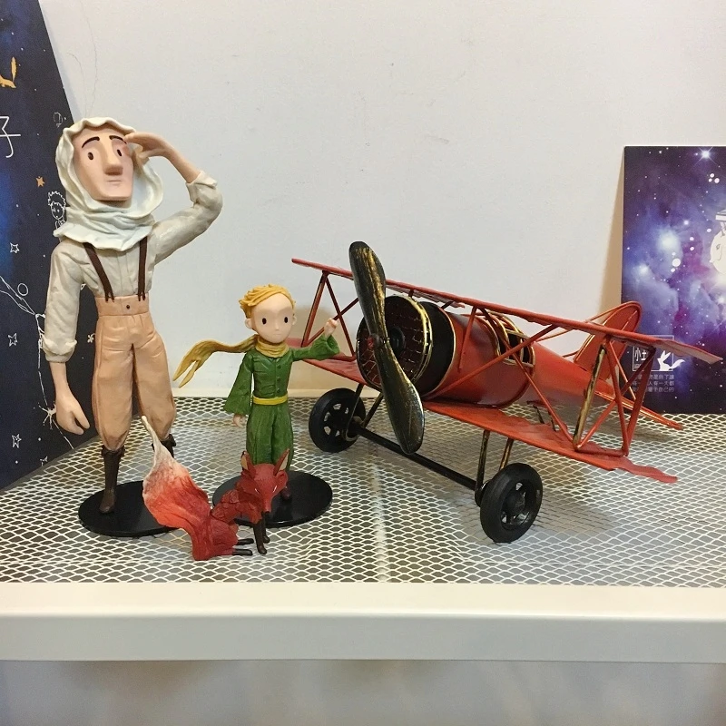 

The Little Prince Rose & Fox Figurine Set Stop-Motion Animeted Film Peripherl PVC Collectible Statue Home Desk Decor Toy Gift