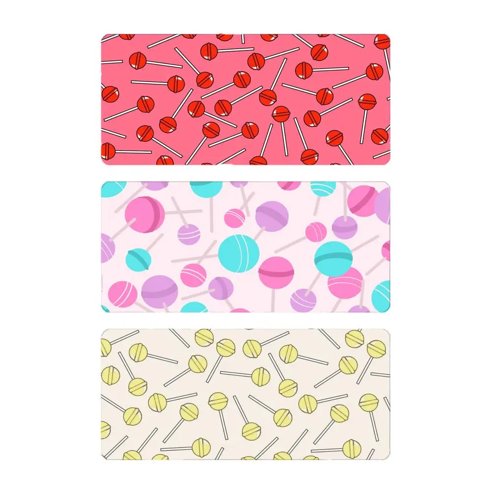 food sweet L-Lollipop Mouse Pad Mousepad Large Gaming LockEdge Thickened PC Table Desk Mat