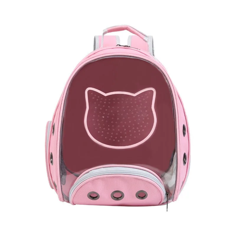 Pet Cat Carrier Backpack Breathable Portable Travel Backpack Double Shoulder Backpack For Cat And Dog