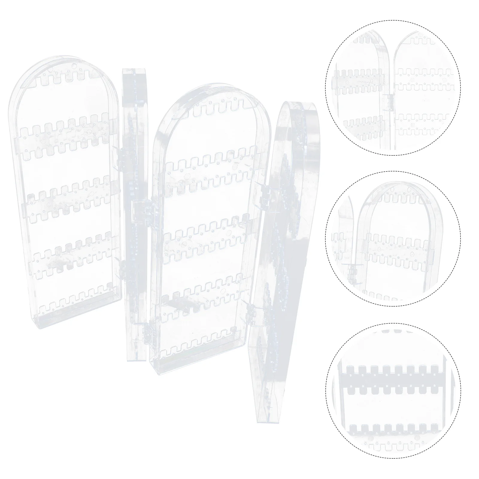 

Jewelry Stand Organizer Earring Storage Box Necklaces Clear Hanger for Earrings