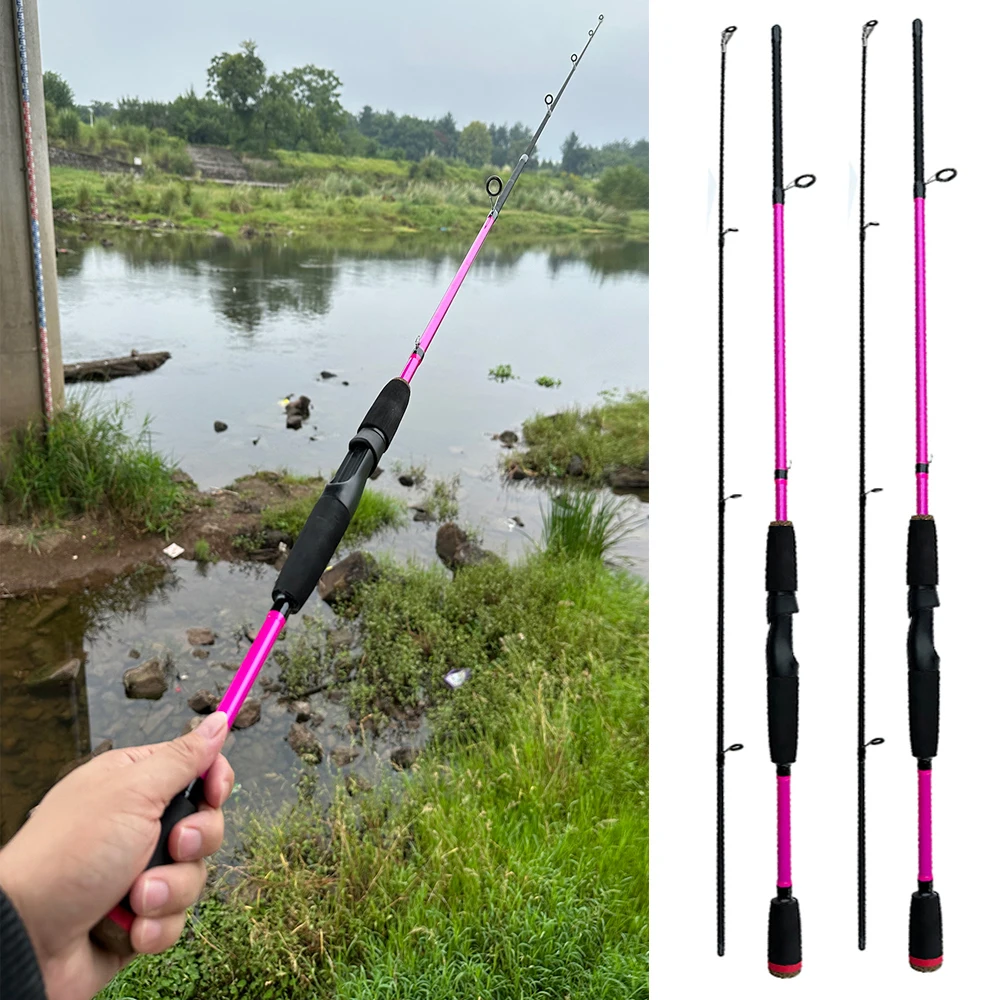 Ultralight High Carbon ML Spinning Fishing Rod Reel Combo 2 Section Lure Rod Jigging Bait WT.8g-25g With Fishing Line 1.8m 1.65m