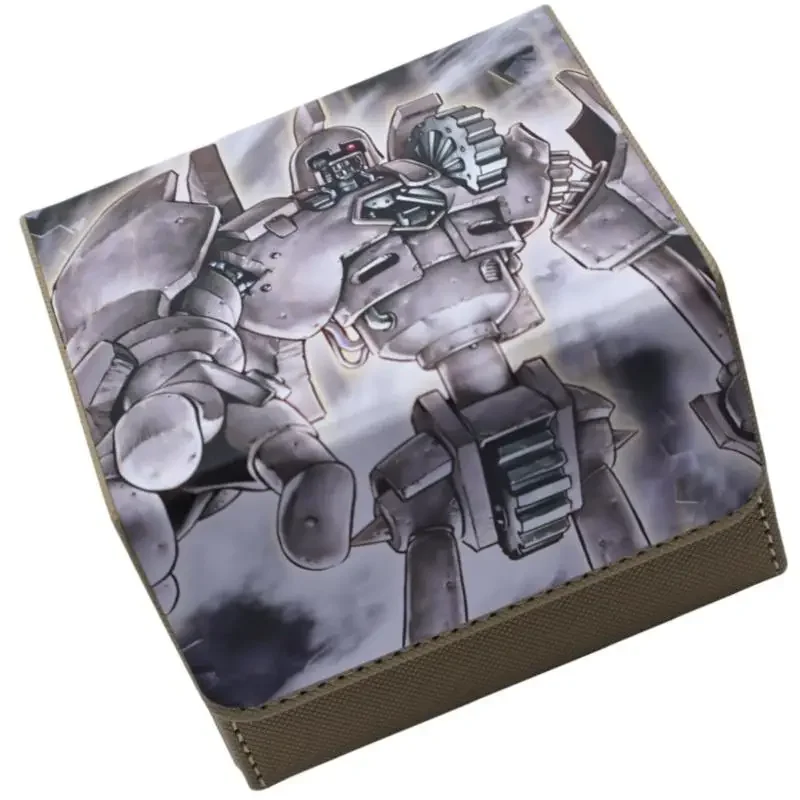 Yu-Gi-Oh เคสการ์ด Golem Gear Town แบบโบราณกล่องเก็บการ์ดสะสมพกพาได้ DIY อนิเมะแอคชั่นของเล่นฟิกเกอร์ของขวัญสำหรับเพื่อน