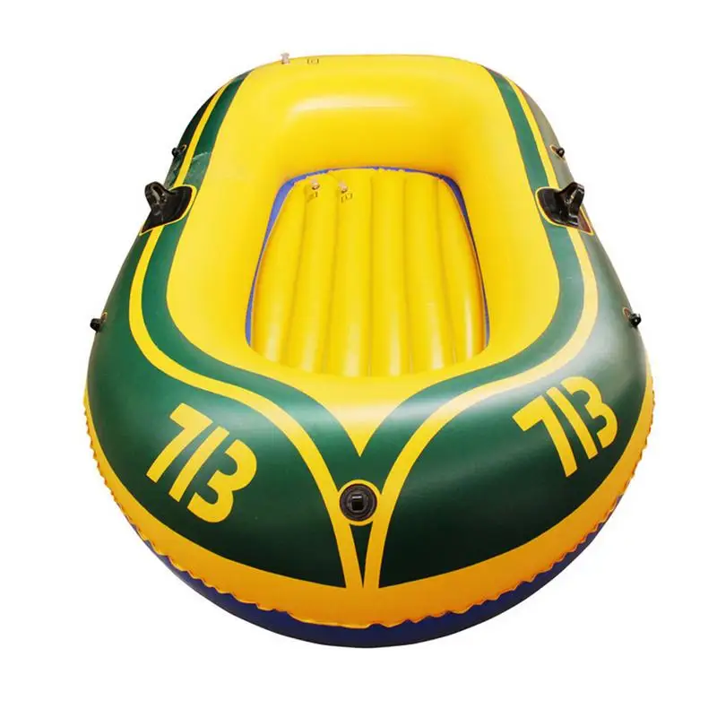 Portable Rubber Boat Outdoor Floating Lake Boat Multi-Functional 2 Person Rafting And Fishing Boat For Lakes And Rivers