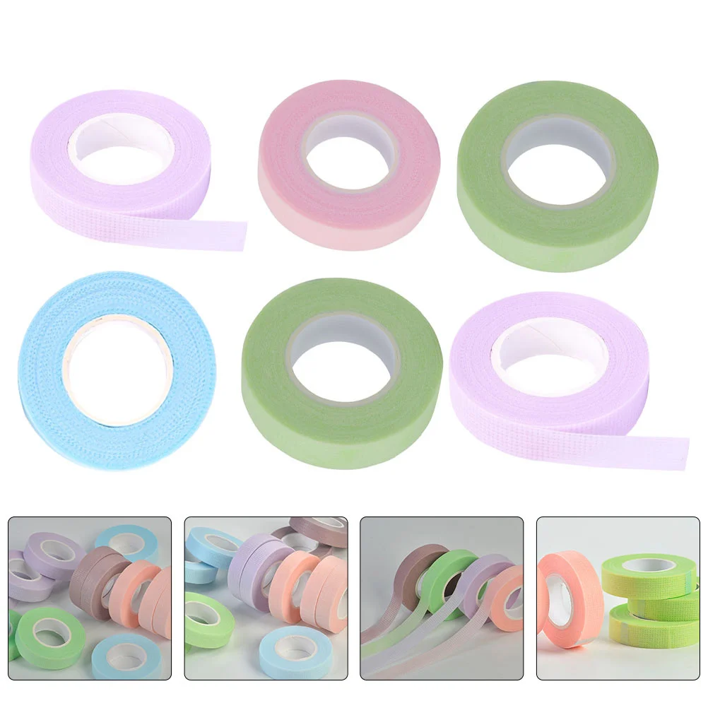 

8 Rolls Eyelash Isolation Tape Cotton Stalk Breathable Adhesive Lash Extension Tape for Eyelash Grafting Lash Tapes
