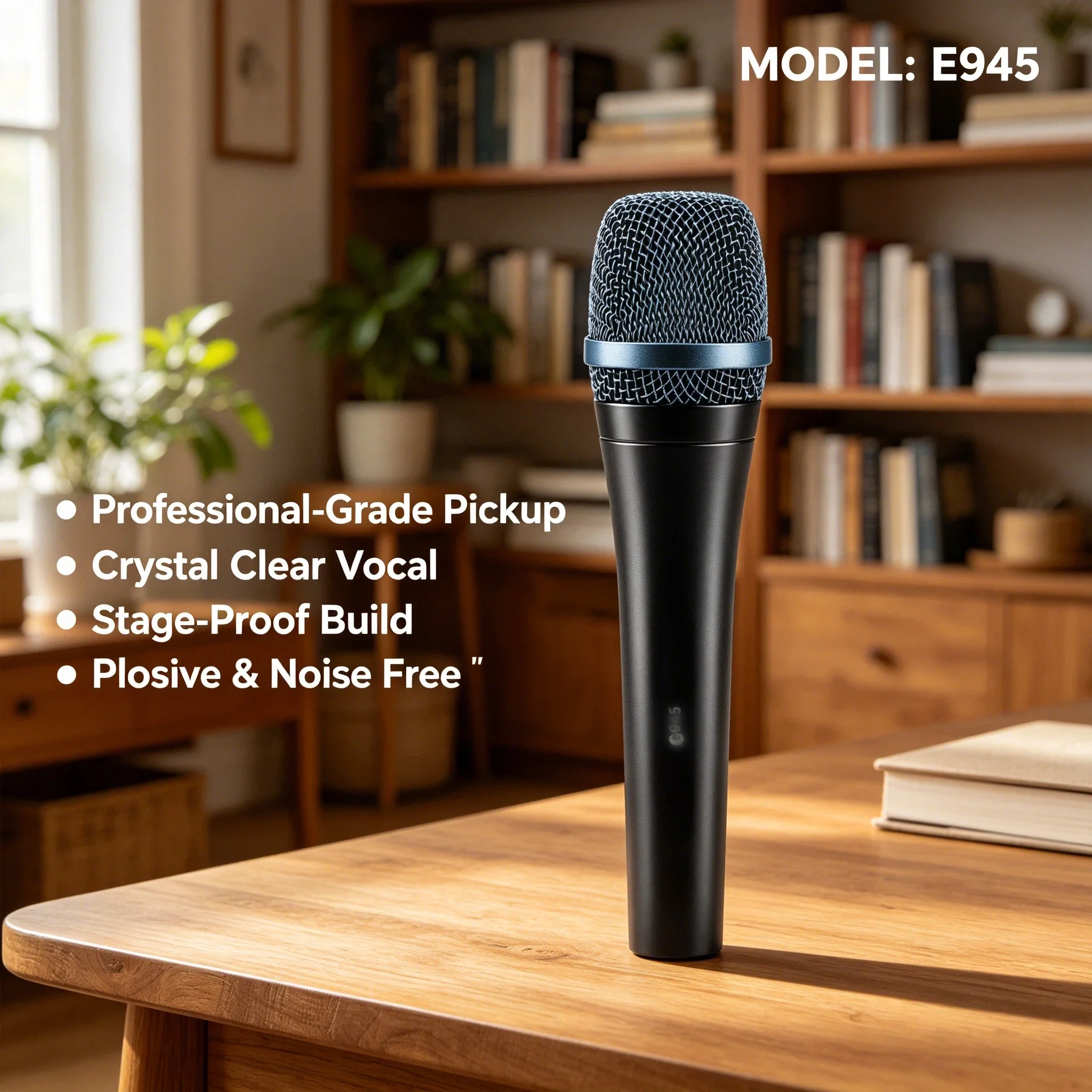 Professional Dynamic Super Cardioid Handheld Microphone E945 Vocal Mic for Live Singing KTV Home Studio Streaming 3PCS Wholesale
