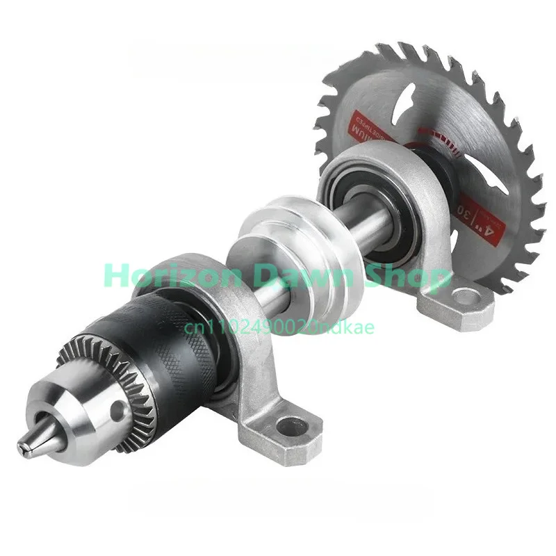Woodworking Cutting Machine Spindle Set, Grinding Spindle Bearing Seat Collet Drill Chuck Kit