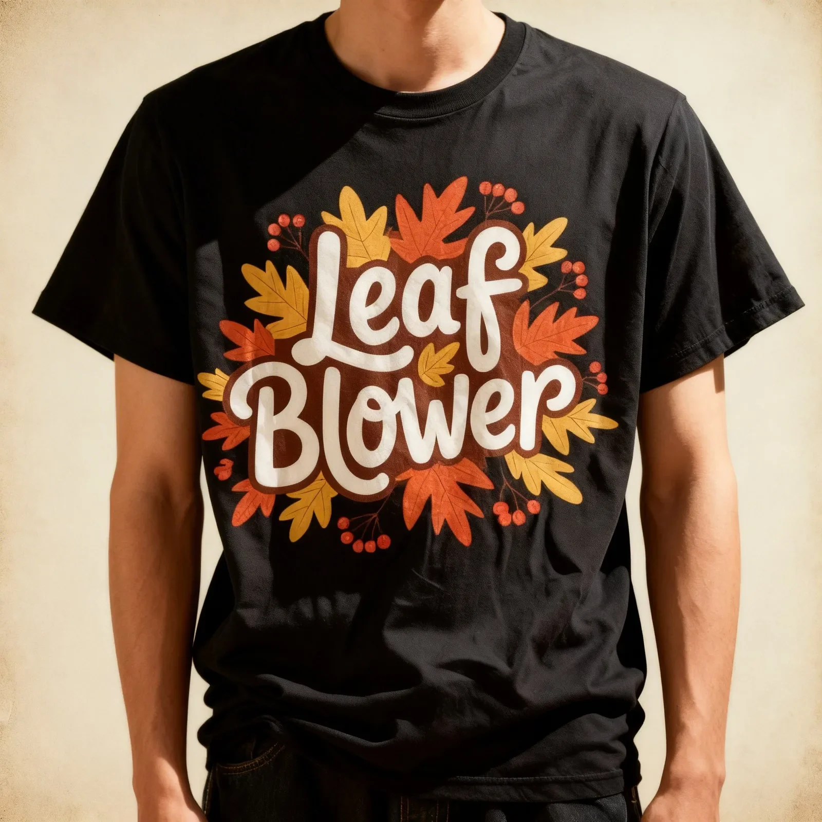 Funny Leaf Blower Fall Costume Couple Halloween Matching T-Shirt
